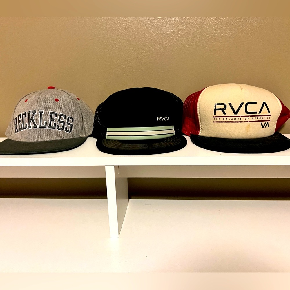 SnapBack hats (3) for the price of one.
